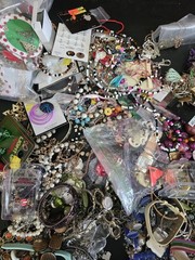 15 lb NECKLACES BRACELETS EARRINGS Costume Jewelry Box Bulk Resale Holiday MIX