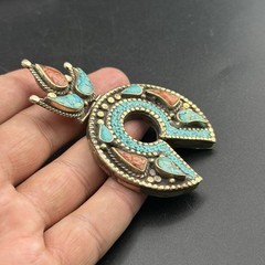 Old Ethnic Unique Horseshoe Design Tibetan Handmade Beautful Pendant