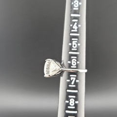 Vtg Sz 6.5 Ring Round w/ Triangles Cubic Zirconia 18KGE Fashion Jewelry STS#4