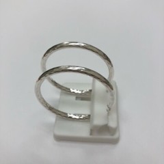 925 Sterling Silver Round Shape Diamond Cut Hoop Earrings