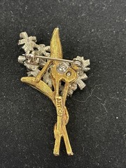 Vtg MODE ART Brooch Pin Signed ART, Arthur Pepper Flower BOUQUET