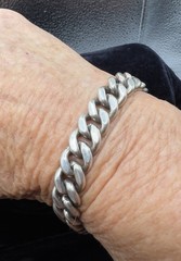 Mid Century Napier Sterling Men’s Chunky Link Bracelet