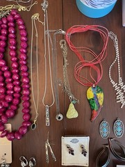 5+ Lbs Jewelry Lot, Vintage, Costume, Modern, Semi Precious Stones & Fine