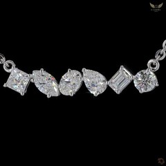 Lab Created Diamond 2.01ct Pendant Necklace White Gold Plated Gift