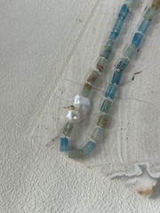 High-quality Baroque Pearls Turquois Stone Necklace Fine pearl necklace vintage