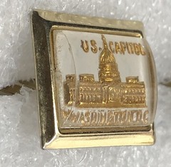 U.S. Capitol Cufflinks & Tie Bar Set Washington D.C. Gold Relief – Vintage