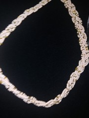 Vintage Coral Peach beaded choker