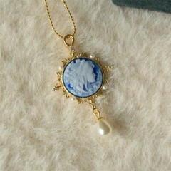 Antique style Cameo Pendant 925 Silver plated Vintage Necklace Estate Jewelry23