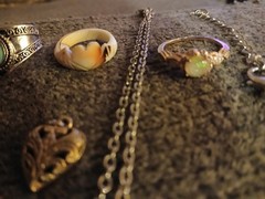 Vintage jewelry lot, Rings, Bracelets, Necklaces , Watches, earrings etc. 21 pc.