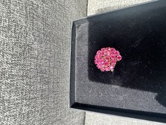 VINTAGE RARE FUSCHIA SAPHIRE COCKTAIL RING