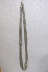KNOTTED MULTIPLE PETITE SILVER CHAINS ESTATE JEWELRY NECKLACE #49
