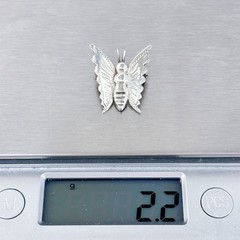 Estate Mexico Sterling Silver 925 Butterfly Pin Brooch
