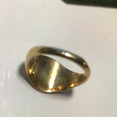 Vintage 10KT Gold Filled Stamped & Engraved Monogram “H” Ring Size 3 VARGAS