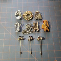 Vintage Christmas Holiday Pin Brooch Lot Enamel Rhinestone Snowman Tree…