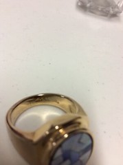 NEW In Box Vintage 18k GE Gold Electroplated Ring Fashion Estate Jewelry