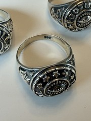 VTG 925 Sterling Silver Football Championship Sports Ring Choose Sz: 10, 11, 13