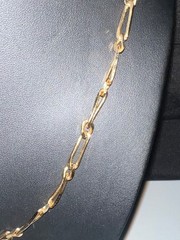 Vintage Cador Gold Plated Paper Clip Style Necklace – Very Good