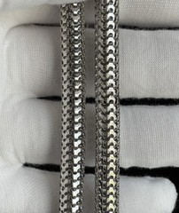 Vintage Vendôme Mesh Chain Silver Tone 36in Necklace 9mm wide 65.9g Statement