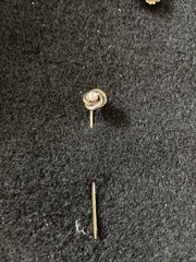 Diamond In Sterling Stick Pin. 2” Long .04mm Diamond