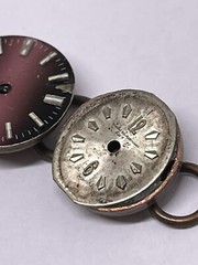 bracelet antique handmade 7″ long watch faces copper hardware ooak