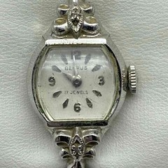 Vintage Benrus 17 Jewels Women’s Watch 10K RGP Bezel Silver Tone Art Deco Style