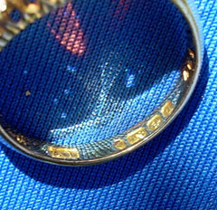 Original EARTH MINED OPAL DIAMOND ART Deco Engagement Ring Antique 18K GOLD BAND
