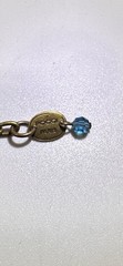 Vintage POGGI PARIS Swarovski Crystal Choker Necklace 13”-15” Bronze Tone