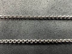 3.47g Vintage Sterling Silver 925 Round Link Chain Necklace 18 in M