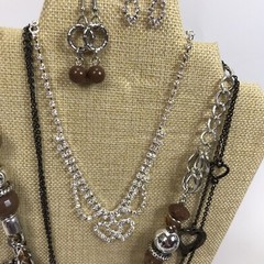 Vintage To Mod Heart Jewelry lot Love Retro Rockabilly locket 1+ pounds Coquette