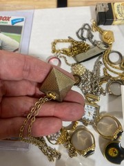 Junk Drawer Lot Jewelry Sterling, Cards, 1921 (2) Morgan’s Dollars, Lighters etc