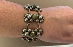 Art Nouveau/Art Deco Mexican Solid Silver Silver Bracelet