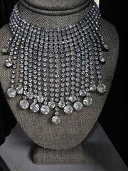 Stunning Vintage Rhinestone Drop Choker 12″ – 16″ Wedding, Vegas, Runway
