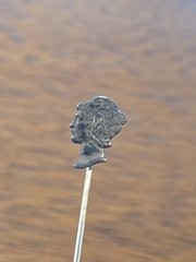 Vintage 900 Silver Mercury Stick Pin 2.5″