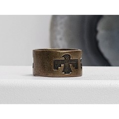 Vintage Bronze Eagle Ring/Band Size 5.25