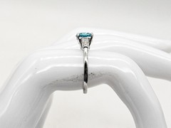 Designer $5000 5.50ct Natural Blue Zircon VS G Diamond Platinum Ring 6g