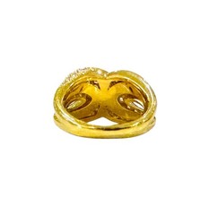 Kurt Wayne 1.50 Carat Paved Diamond 9.6 Grams 18k Yellow Gold Ring 6