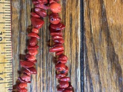 Antique Hand Knotted Red Coral Necklace