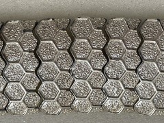 Vintage Bracelet CORO Pegasus Signed Honeycomb Textured Wide Link Chunky MCM Mod