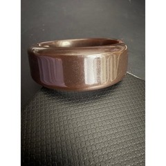 Vintage Bangle Bracelet Rhinestone Acrylic Retro Brown