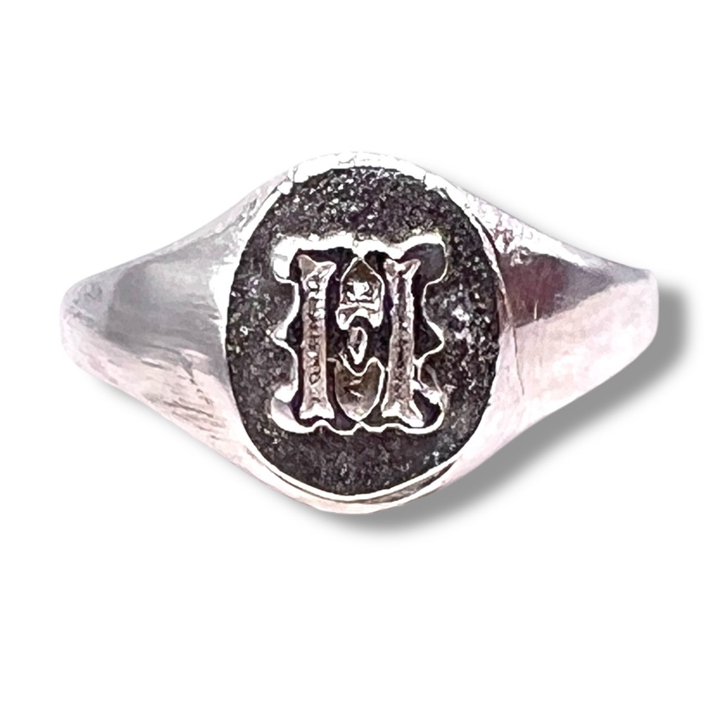 Initial Letter H Signet 925 Sterling Silver Child Baby Pinky Ring Size 3.25