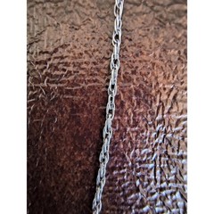 Vintage Sterling Silver Mother of Pearl Feather Pendant Necklace 925 Chain
