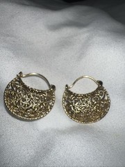 Sale Metropolitan Museum Of Art E-W Byzantine Gold Plated Pierced Earrings