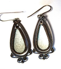 Vintage 1980s Russian Hand Painted Enamel Jewelry Earrings 3 Variations #122,157