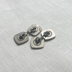 Vintage Art Deco Enamel Double-Panel Cufflinks EUC VTG 1920s 1930s 1940s