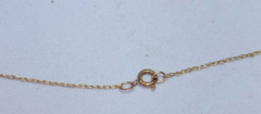 Vintage JC Penny 10k Yellow Gold Small Diamond Star Pendant Necklace