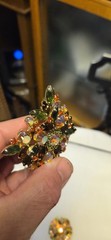 Juliana Delizza & Elster open-work floral brooch Vintage
