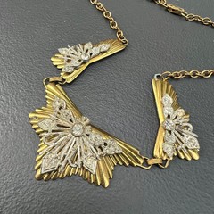 Vintage Unsigned McClelland Barclay Designer Pendant Necklace . Bracelet . Hig