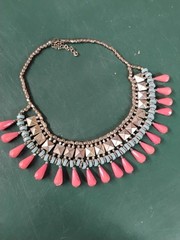 vintage collar bib statement necklace