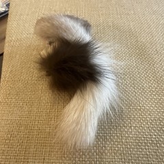 Vintage 80s Lady Face & Fur Hair Brooch Pin Glam