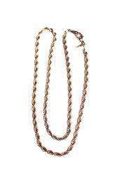 Vintage Revlon Rope Twisted Chain Necklace 18″ Silver Tone Costume 4mm Wide GUC